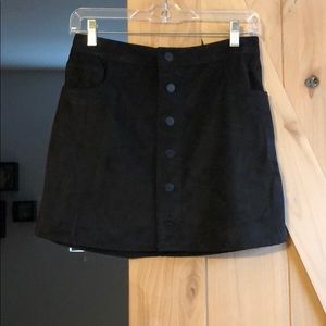 Black mini skirt